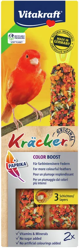 Letzte Chance Vitakraft Kräcker® Orig. ColorBoost Kanarienvögel 2 Stück